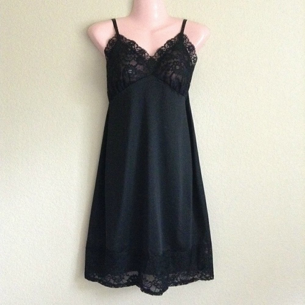 Vintage Van Raalte Full Slip Lace Trim Size 36